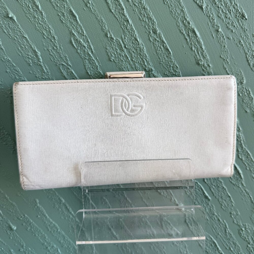 Dolce & Gabbana White Long Wallet